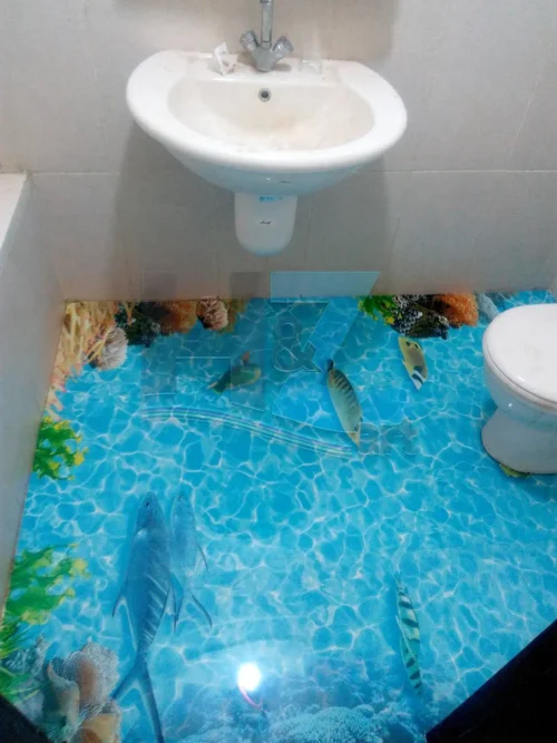 أرضية ايبوكسى ثلاثى الابعاد