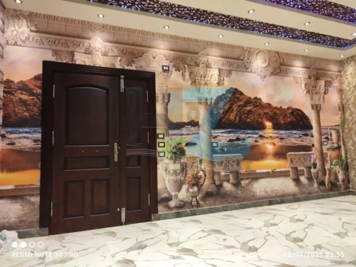 ورق حائط ريسبشن ثلاثى الابعاد