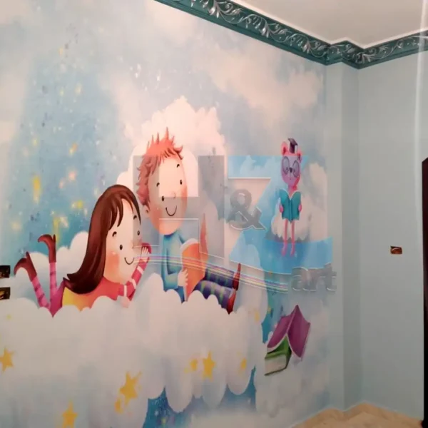 ورق حائط ثرى دى اطفال